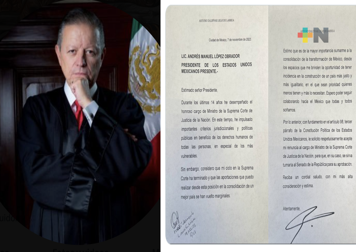 Renuncia magistrado Arturo Zaldívar a la SCJN